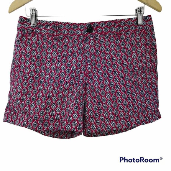 NWT Banana Republic Factory Paisley 5" Shorts Size 2 Stretch Casual Retro - Picture 1 of 12